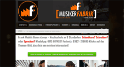 Desktop Screenshot of musikerfabrik.de